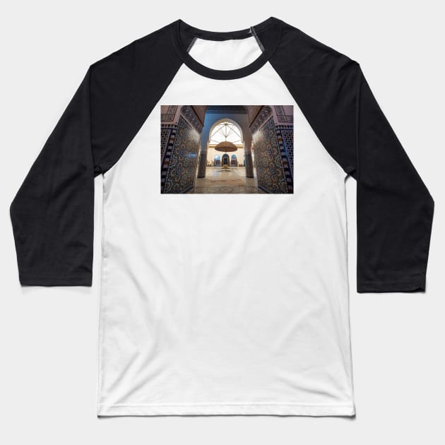 Dar Menebhi Palace museum in Marrakech, Morocco Baseball T-Shirt by mitzobs